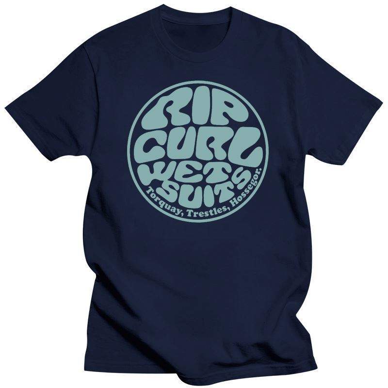 Mens TShirts Clothing Rip Tee Curl Wetty Land TShirt Charcoal Heather Unisex Size S3XL 230406