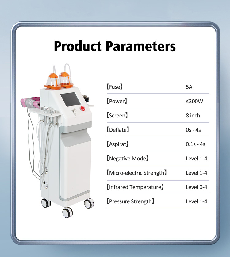 6 Cups Body Shaping Breast Care Beauty Machine Vacuum CHEST Butt Lifting firming Enlargement Device Vibration Massage Cupping Therapy