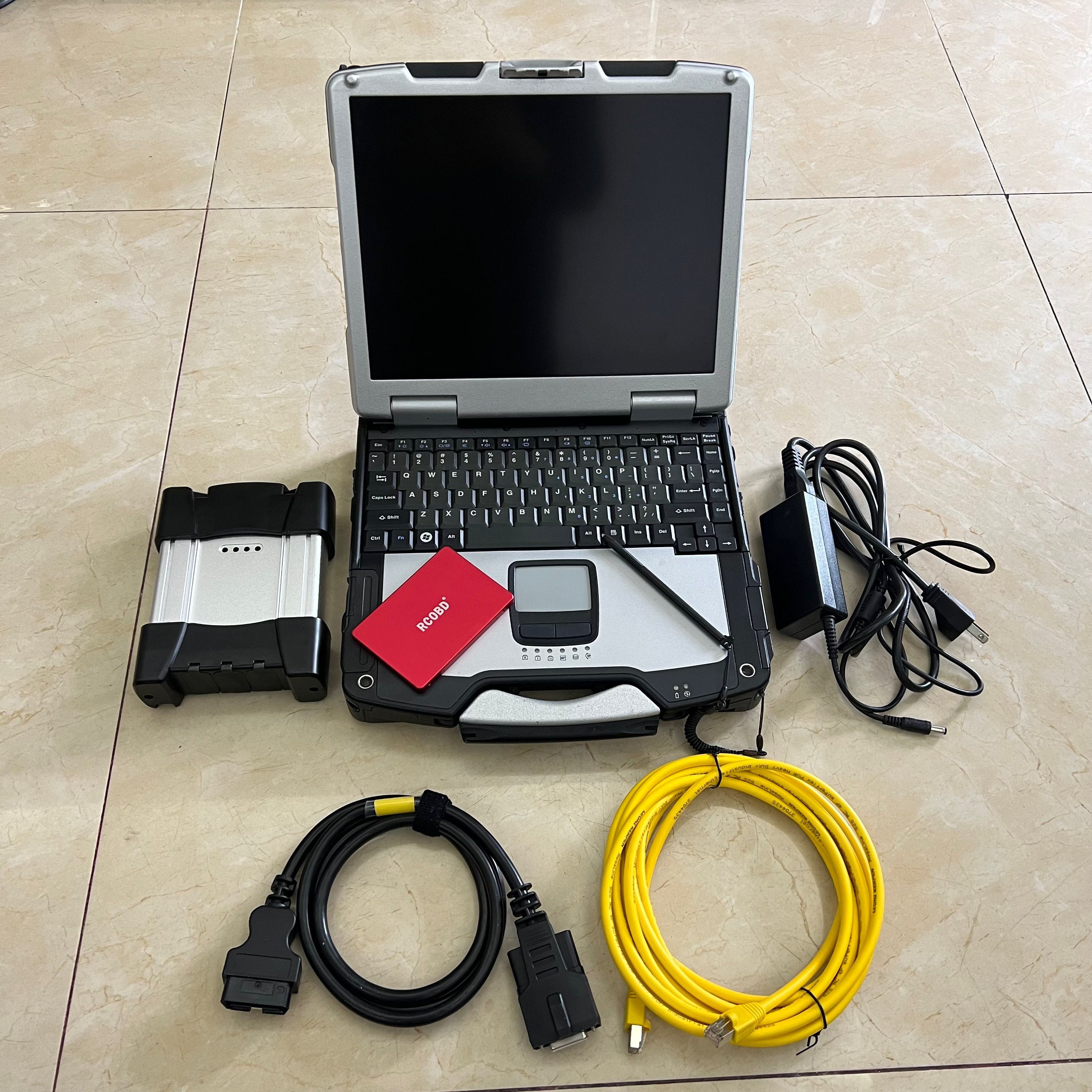 FOR BMW New Firmware ICOM NEXT Repair Test Tool Car Scanner with CF31 i5 4g Laptop Full Kit Ready Use