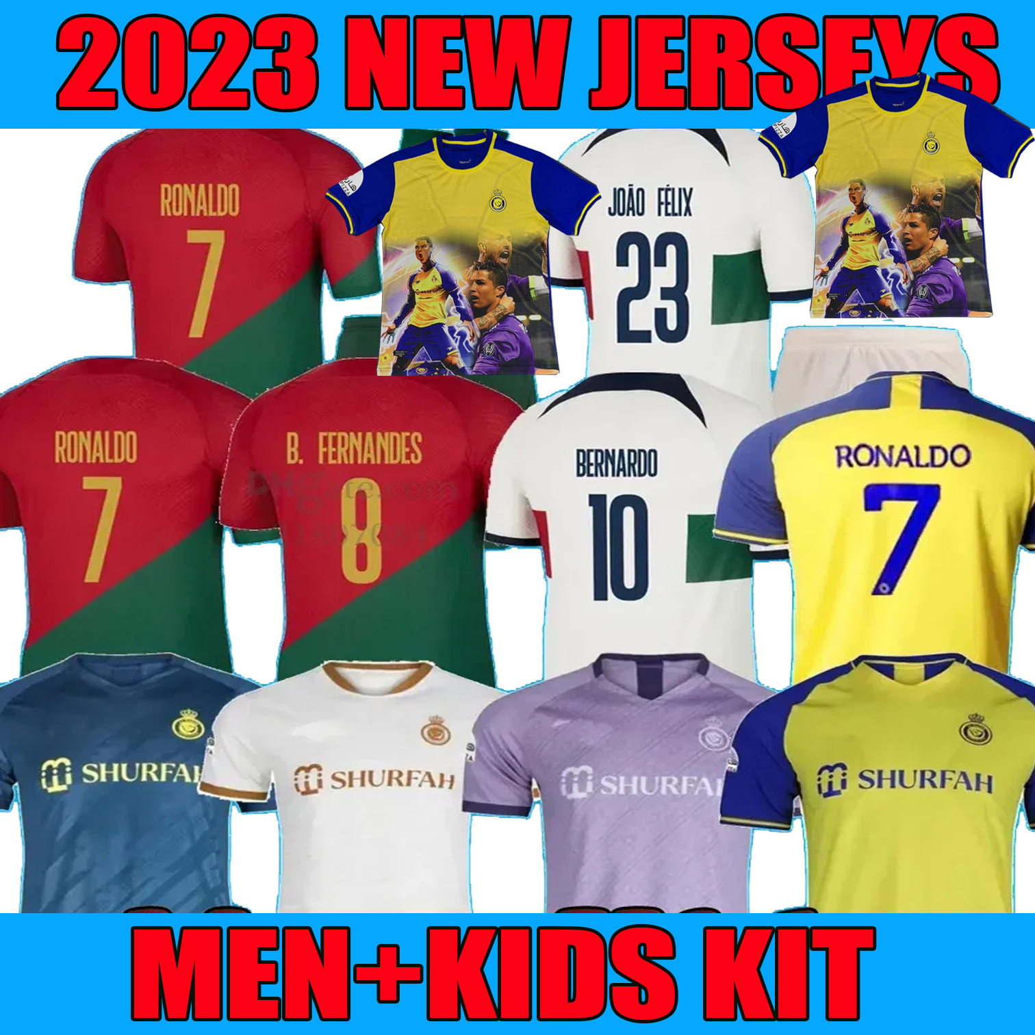 Al Nassr FC Ronaldo soccer Jerseys Al-Nassr 22 23 Portuguese Bruno FERNANDES DIOGO J. DANILO Portuguesa FANS CR7 Portugieser men kids kit Football shiirt, Away
Al Nassr FC Ronaldo soccer Jerseys Al-Nassr 22 23 Portuguese Bruno FERNANDES DIOGO J. DANILO Portuguesa FANS CR7 Portugieser men kids kit Football shiirt, Away