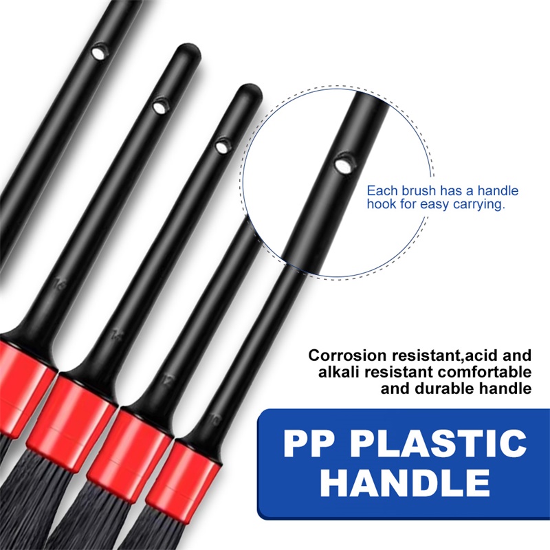 5pcs Car Detailing Brush Glass Cleaner Tool Auto Cleaning Car Cleaning Detailing Set Dashboard Air Outlet Clean Brush Tools Car Wash Accessories