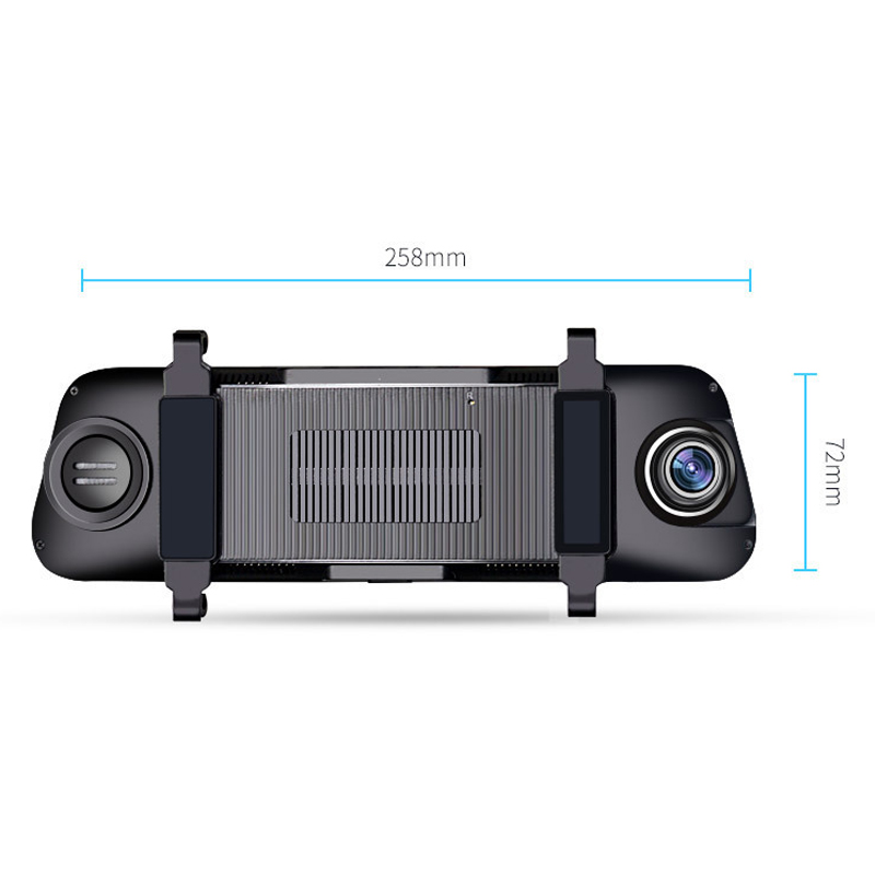 4G ADAS Car DVR 10 inch Android Wifi Full Stream Media Rear View Mirror 2G+32GB Flash Memory With GPS HD 1080P Car Dual Lens Video Recorder