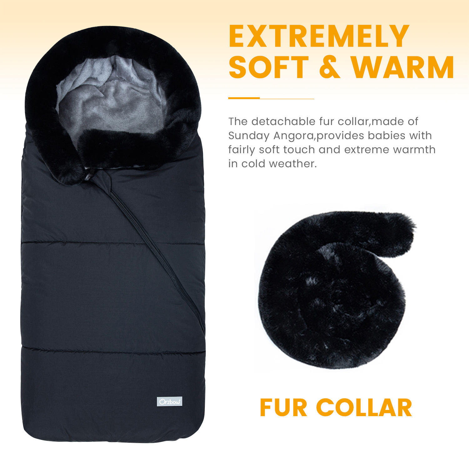 Sleeping Bags Orzbow Warm Baby Sleeping Bag born Envelope Winter Baby Cart Sleeping Bag 230407