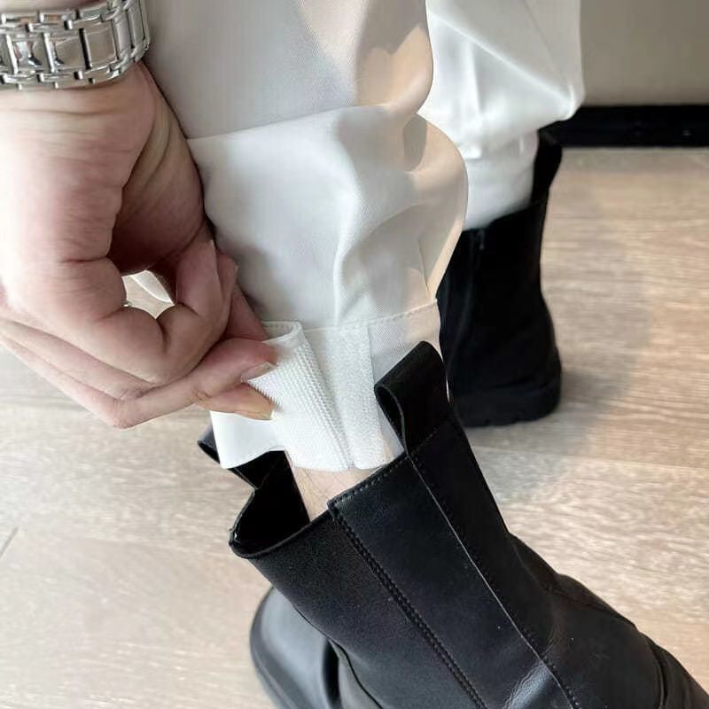 Men's Pants Stacked Pants Street Men's Trousers Jogger Casual Trousers Harajuku Korean Motorcycle Conical Men's Jacket Pants 230407
