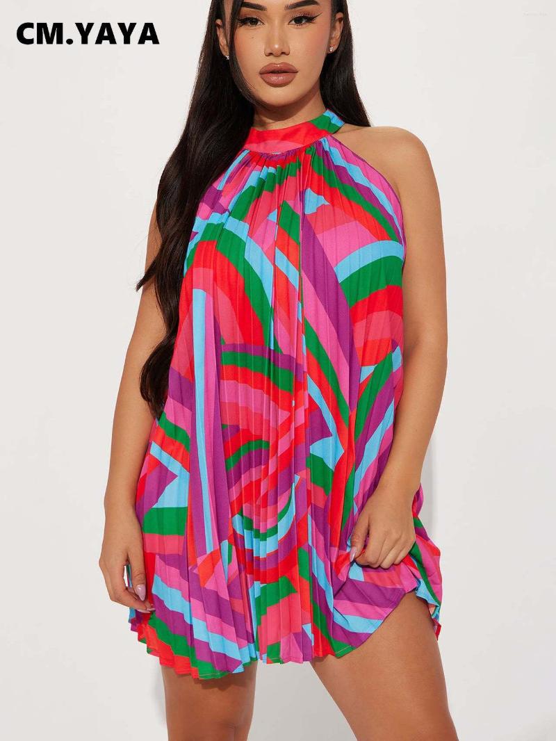 Casual Dresses CM. Vintage Women Colorful Striped Printed Pleated Sleeveless A-line Loose Dress 2023 INS Club Sexy Party Evening, Rose red
Casual Dresses CM. Vintage Women Colorful Striped Printed Pleated Sleeveless A-line Loose Dress 2023 INS Club Sexy Party Evening, Rose red