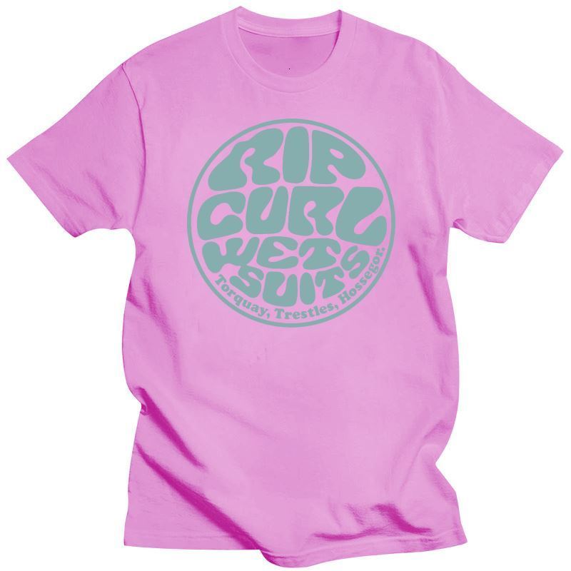 Mens TShirts Clothing Rip Tee Curl Wetty Land TShirt Charcoal Heather Unisex Size S3XL 230406