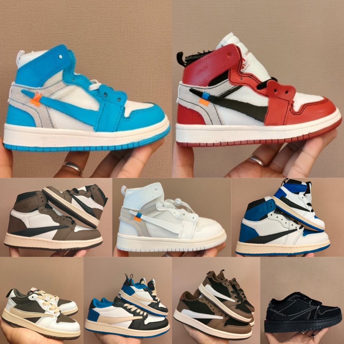kids shoes 1 Reverse Mocha 1s Basketball sneakers Fragments High boys low Pour kid youth toddler Running shoe Baby Children designer Outdoor Sport Trainers UN R7Xh#