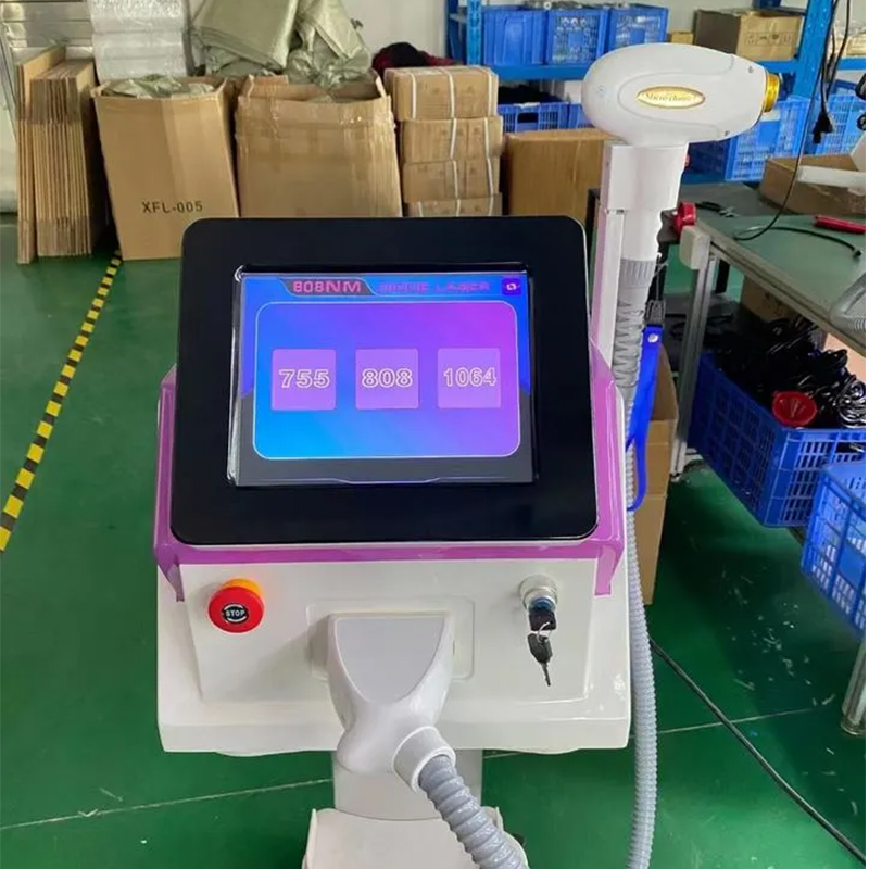 Hot Selling Diode Laser Hair Removal Machine 755 808 1064 Laser Fast Hair Removal Skin Rejuvenation Whitening Acne Treatment