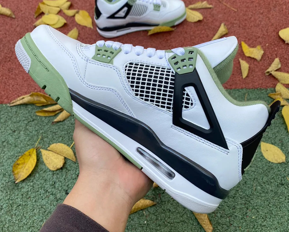 2023 Basketball Shoes Jumpman 4 WMNS Oil Green 4s White/Seafoam-Dark Ash-Neutral Grey Outdoor Sneaker Sports With Original Box
2023 Basketball Shoes Jumpman 4 WMNS Oil Green 4s White/Seafoam-Dark Ash-Neutral Grey Outdoor Sneaker Sports With Original Box