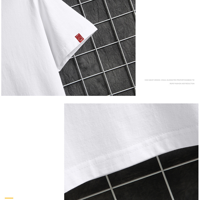 Mens TShirts Tshirt Cotton Short Sleeve Man Fashion Big Size Bottoming Tops Round Neck Tee Summer White 230406