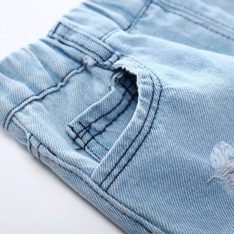 Shorts Summer Boys' Denim Shorts Fashion Hole Children's Jeans Korean Style Boys' Casual Denim Shorts Children 2 3 4 5 6 7 8 Years Old 