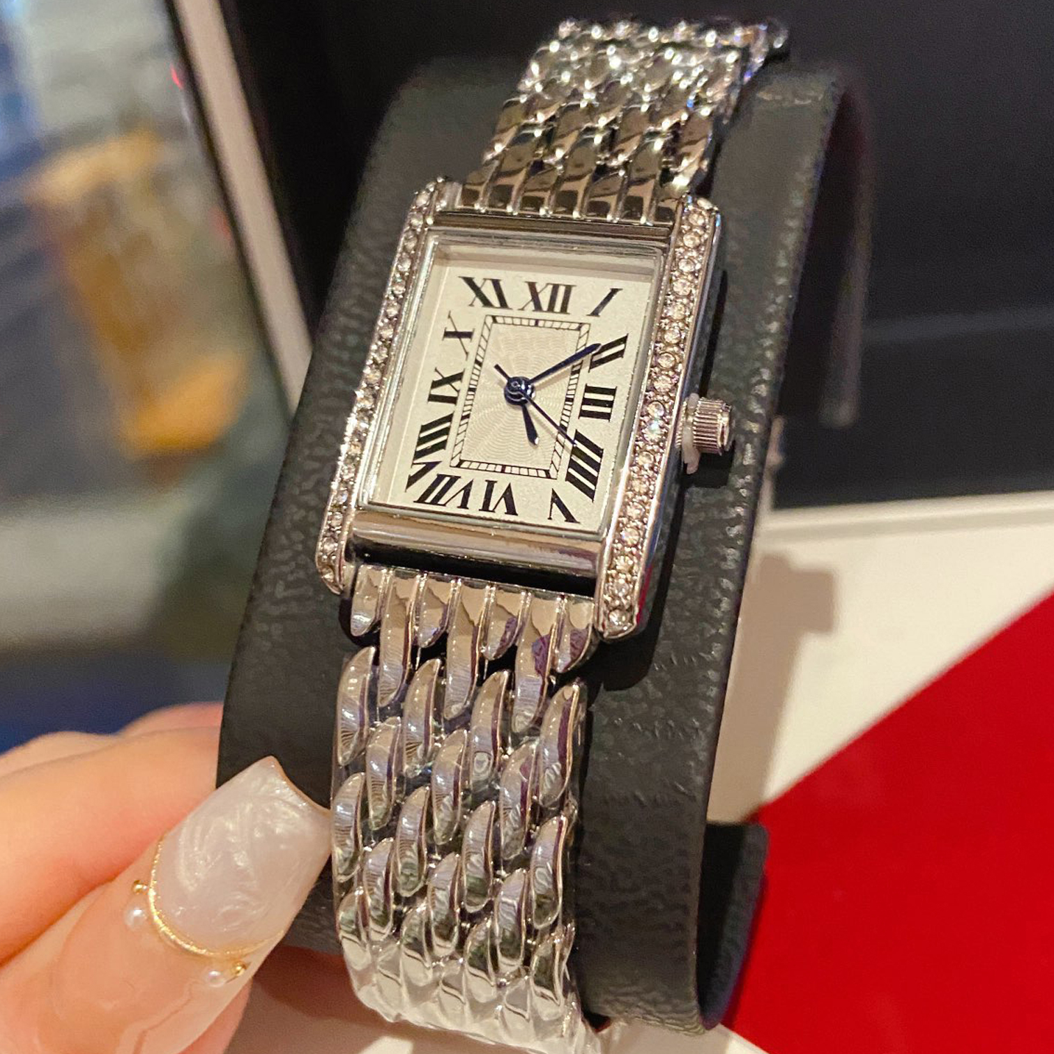 Luxury matching watches for couples vintage tank watches Diamond Gold Platinum rectangle quartz watch stainless steel fashion Valentines Day gifts for couple, 24mmx31mm#quartz#rose gold
Luxury matching watches for couples vintage tank watches Diamond Gold Platinum rectangle quartz watch stainless steel fashion Valentines Day gifts for couple, 24mmx31mm#quartz#rose gold