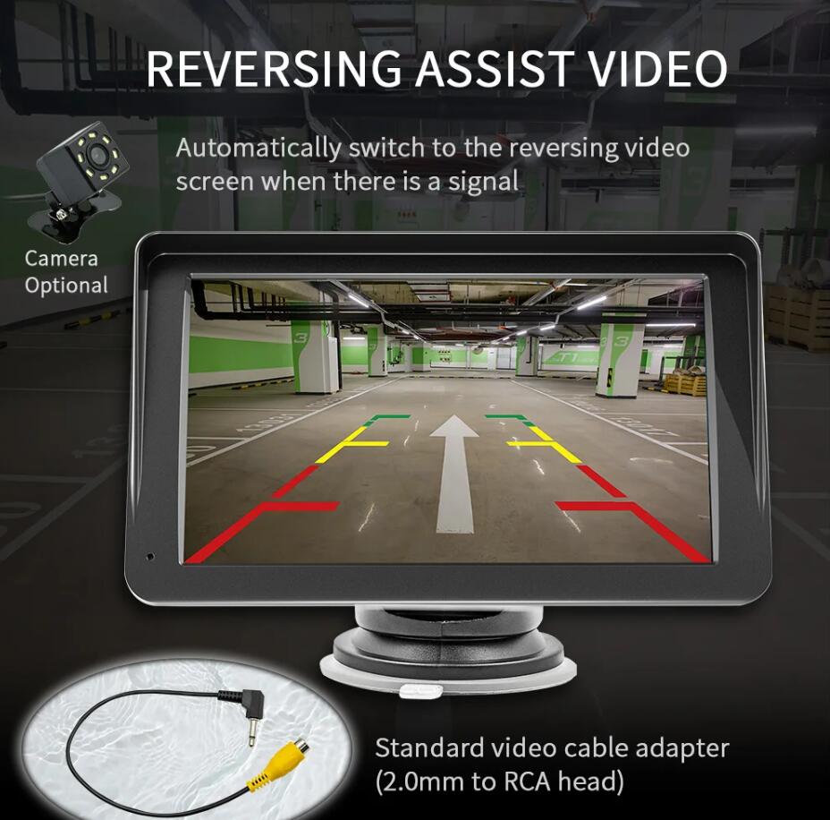 Portable 7 inch Car Ra Android Auto Wireless Carplay Car Stereo Rotated 270 Degree USB SD FM GPS Navigation Au Universal C251017