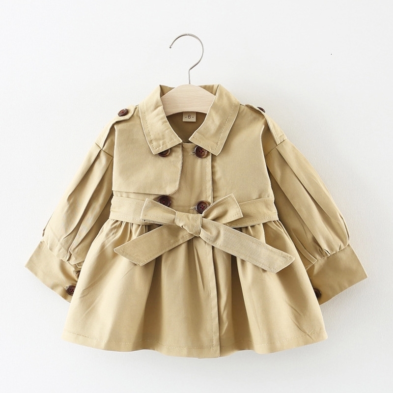 Waistcoat Fashion Baby Trench Coat Cotton Autumn Spring Girl Clothes Kids Jackets for Girls Coats Infant Outerwears Clothing 230406