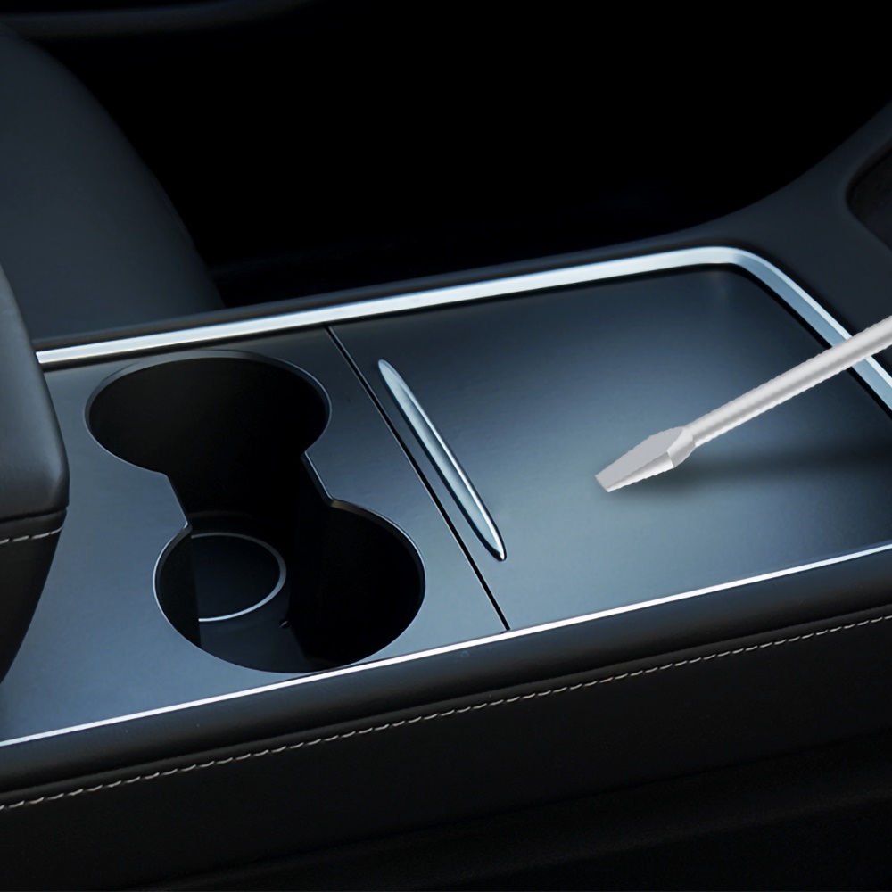 New Car Central Control Panel Sticker Trim For Tesla Model 3 Y 2021 2022 Interior Wood Grain Center Console Film Carbon Control Cover Car Accessories