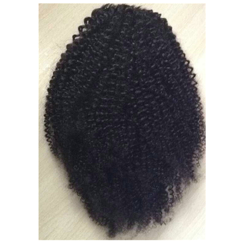 African american afro ponytail clip in kinky curly virgin brazilian hair drawstring ponytails hair extensions afro ponytail 160g 1b natural black