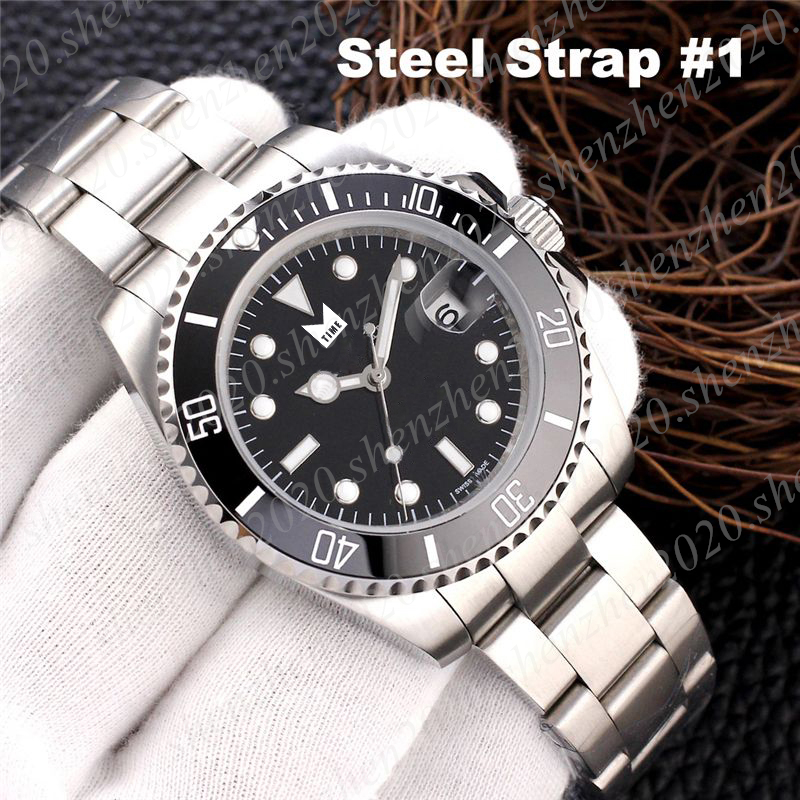 Men's Wristwatch Sports Mechanical Automatic Watch 40mm with Silicone /Steel Strap