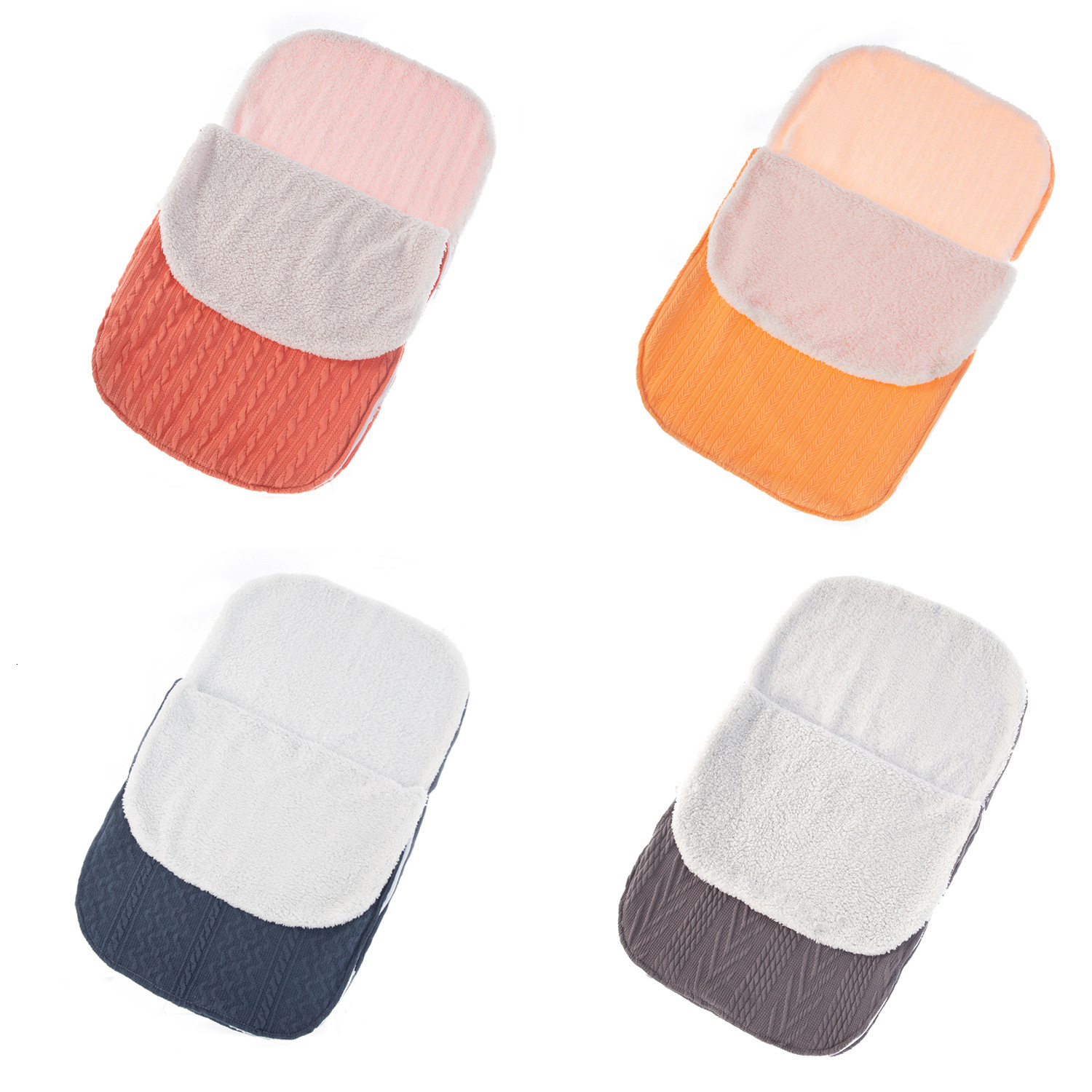s Baby Plus Velvet Cotton Baby Knitted Swaddle Packaging Baby Cart Blanket 0-12 Months 230407
