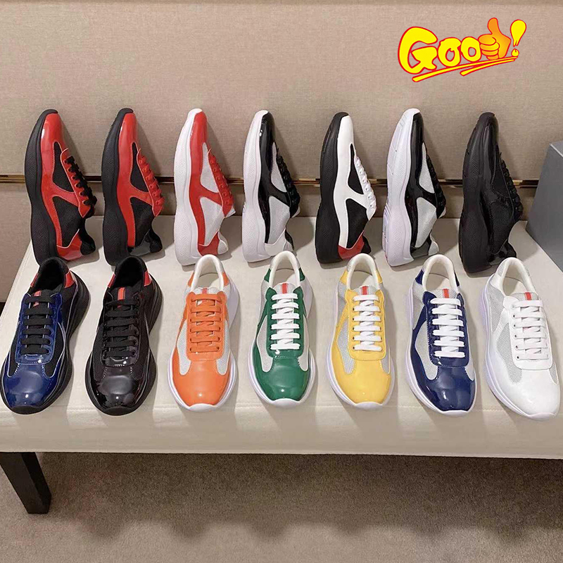 Designer Classic Casual pradas Shoes America Cup Xl Patent Leather Sneakers Flat Trainers for Men Leather Nylon Black Outdoor trainer Sport prad shoe, Color 21
Designer Classic Casual pradas Shoes America Cup Xl Patent Leather Sneakers Flat Trainers for Men Leather Nylon Black Outdoor trainer Sport prad shoe, Color 21