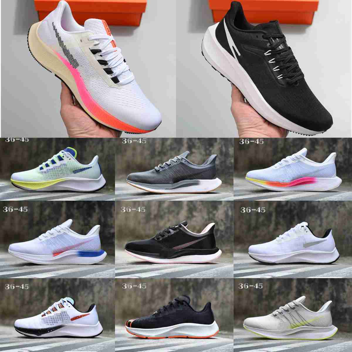 Sandals Classic ZOOM Pegasus 37 38 39 Mens Running Shoes Midnight Navy Kelly Anna Black Crimson Blue Ribbon Green Wolf Grey Men Women Air Trainers Sports Sneakers, Size consultation
Sandals Classic ZOOM Pegasus 37 38 39 Mens Running Shoes Midnight Navy Kelly Anna Black Crimson Blue Ribbon Green Wolf Grey Men Women Air Trainers Sports Sneakers, Size consultation