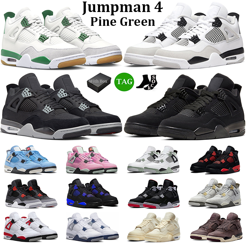 Jumpman 4 Basketball Shoes Men Women 4s Pine Green Black Cat Military Black Sapphire Red Thunder University Blue Pink Mens Trainers Sport Sneakers, #34
Jumpman 4 Basketball Shoes Men Women 4s Pine Green Black Cat Military Black Sapphire Red Thunder University Blue Pink Mens Trainers Sport Sneakers, #34