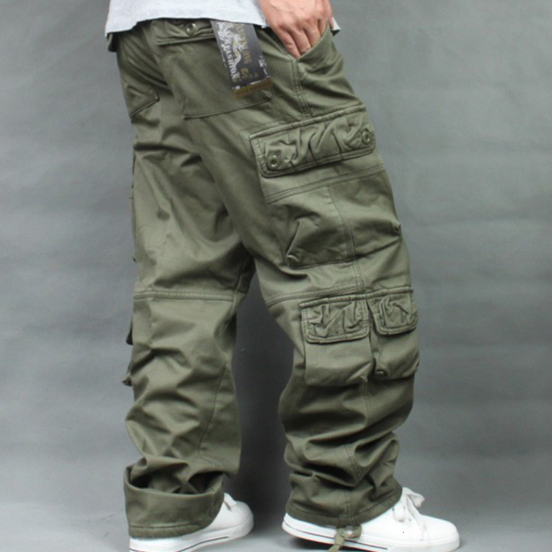 Men's Pants Autumn Winter Wool Thickened Top Hip Hop Men's Pants Men's Loose Casual Pants 230407