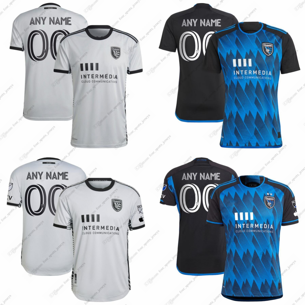 MLS Soccer Jerseys San Jose Earthquakes Akapo Beason Cowell Ebobisse Espinoza Gruezo Marcinkowski Marie Mensah Monteiro Nathan Rodrigues Judson Trauco, Picture
MLS Soccer Jerseys San Jose Earthquakes Akapo Beason Cowell Ebobisse Espinoza Gruezo Marcinkowski Marie Mensah Monteiro Nathan Rodrigues Judson Trauco, Picture