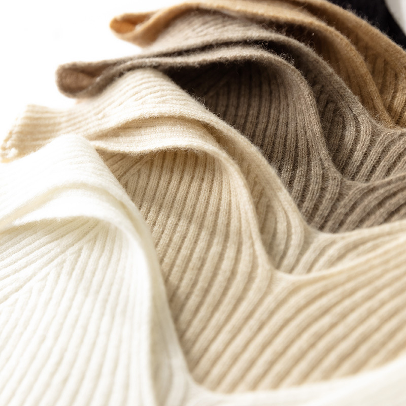 Camisoles Tanks Women Sexy 100% Cashmere High Elasticity Vest Crop Fashion Tops O-Neck Tank Soft Warm Ladies Knit Camisole Bottoming 230421