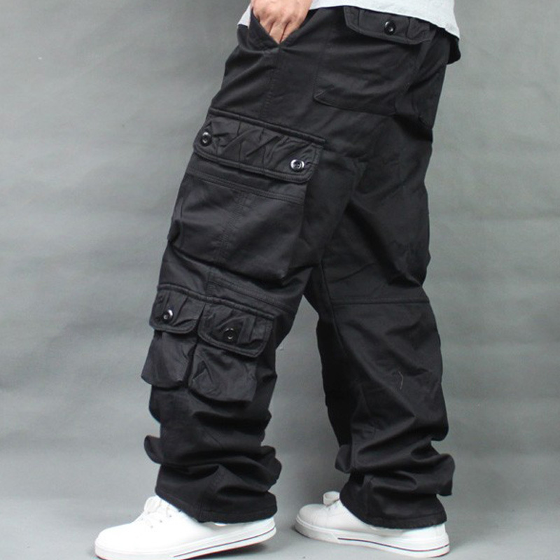 Men's Pants Autumn Winter Wool Thickened Top Hip Hop Men's Pants Men's Loose Casual Pants 230407