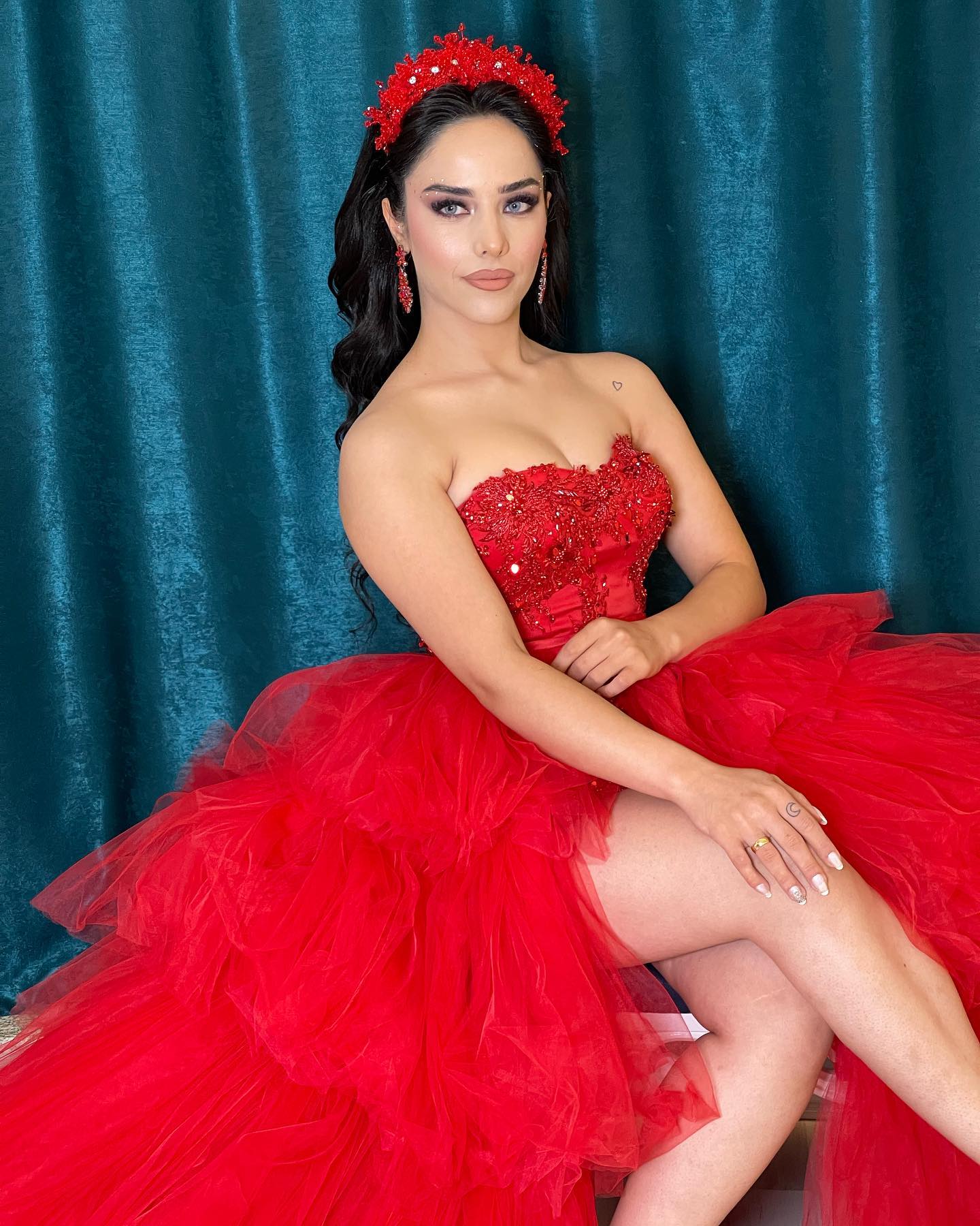 Chic Red Short Mini Sheath Prom Dresses With Detachable Skirt Lace Beaded Tiered High Low Sleeveless Turkey Arabic Formal Brithday Party Evening Gowns