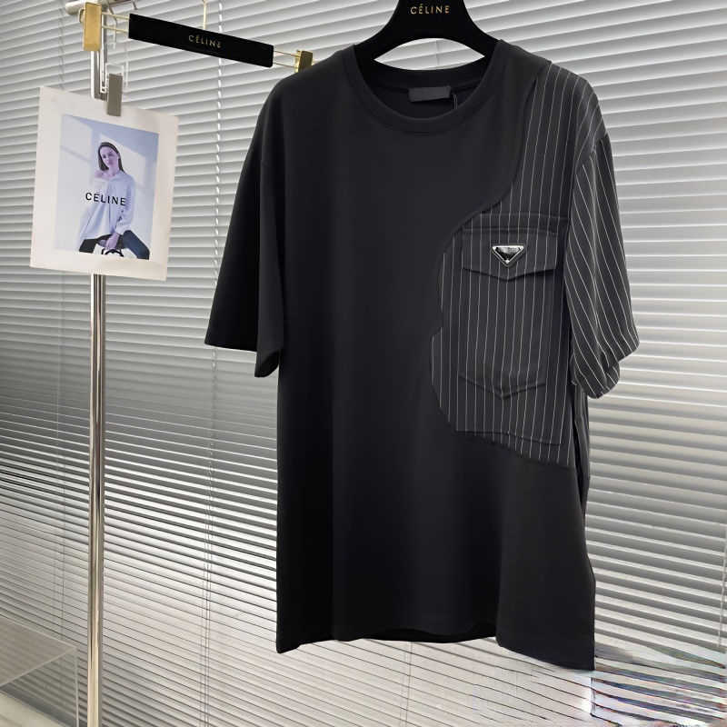 Summer Comfortable Short Sleeve Tshirt Designer T shirt Men Women Casual Pullover Tee Pure Cotton Sweatshirt Fashion Patchwork Polo Top, Black
Summer Comfortable Short Sleeve Tshirt Designer T shirt Men Women Casual Pullover Tee Pure Cotton Sweatshirt Fashion Patchwork Polo Top, Black