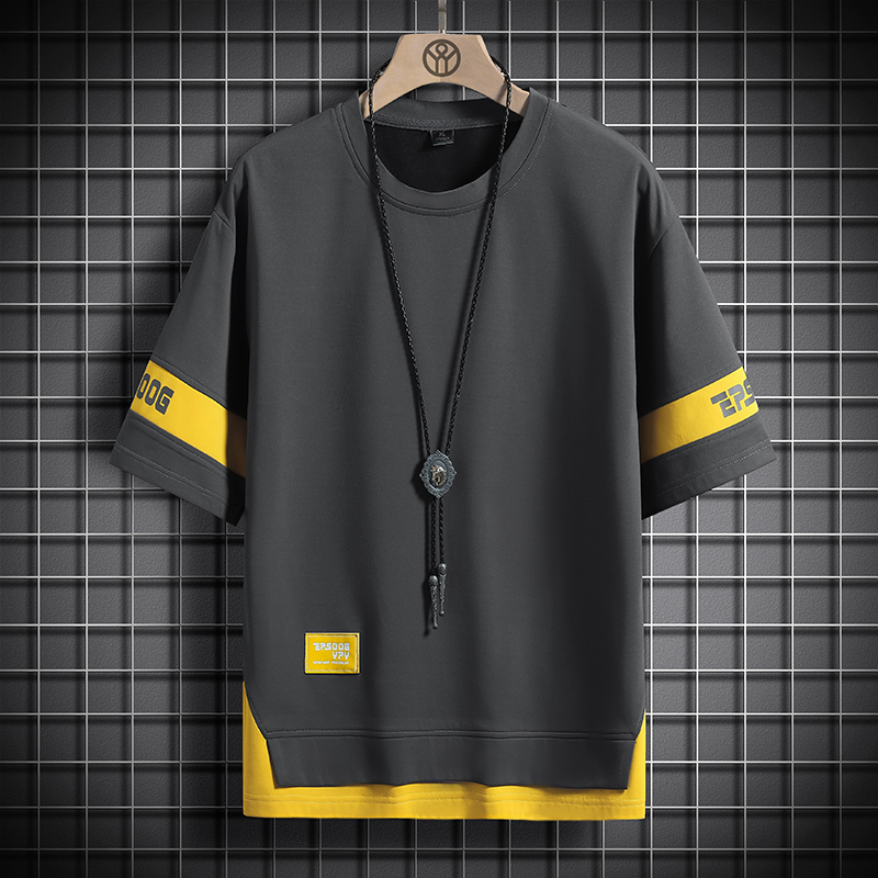 Men s T Shirts Hip Hop Loose Mens Streetwear T shirts Casual Classic 2023 Summer Short Sleeves Black White Tshirt Tees Plus Oversize 5XL 6XL 230407