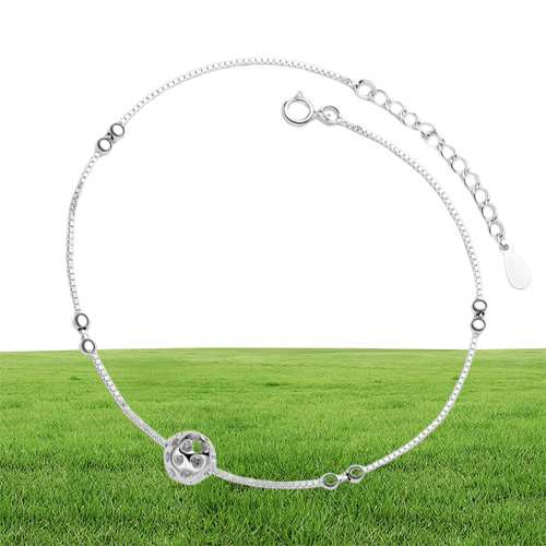 high quality 925 sterling silver anklet handmade blue synthetic opal jewellry bracelets China low s jewleries whole253H