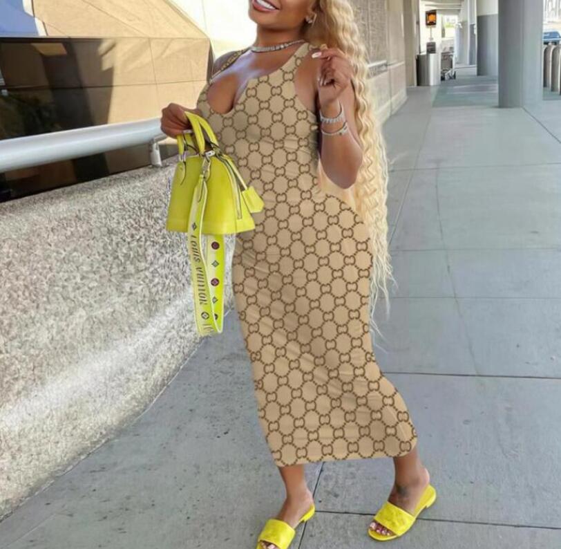 2023 Women Casual Dresses V Neck Luxury GGity Dress Female Casual Loose Party Beach Dresses