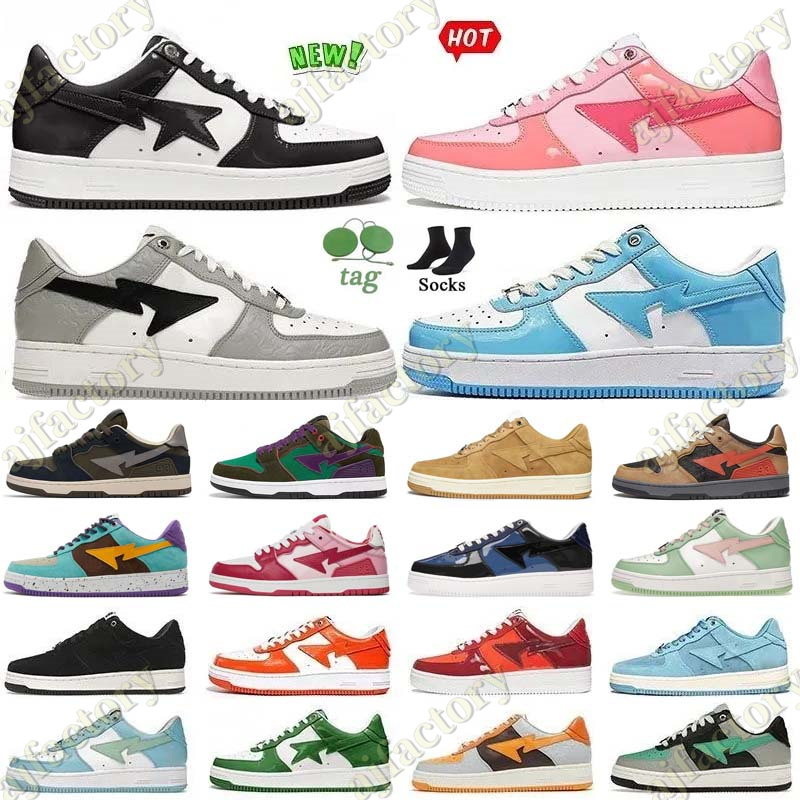 Casual Shoes sta Shoes Sneakers Trainers Pink Patent Leather Black White Color Combo Grey Bapestar Designer Bapesta Bapestas For Men Women sk8 Pastel Pack Abc Camo, 27
Casual Shoes sta Shoes Sneakers Trainers Pink Patent Leather Black White Color Combo Grey Bapestar Designer Bapesta Bapestas For Men Women sk8 Pastel Pack Abc Camo, 27