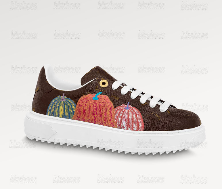 2023 SS DESIGNER SHOES YK TIME OUT Yayoi Kusama Casual Shoes Monograms Brown Colorful Pumpkins Print Lace-Up Rubber Sole Leather Sneakers For Women, 01
2023 SS DESIGNER SHOES YK TIME OUT Yayoi Kusama Casual Shoes Monograms Brown Colorful Pumpkins Print Lace-Up Rubber Sole Leather Sneakers For Women, 01