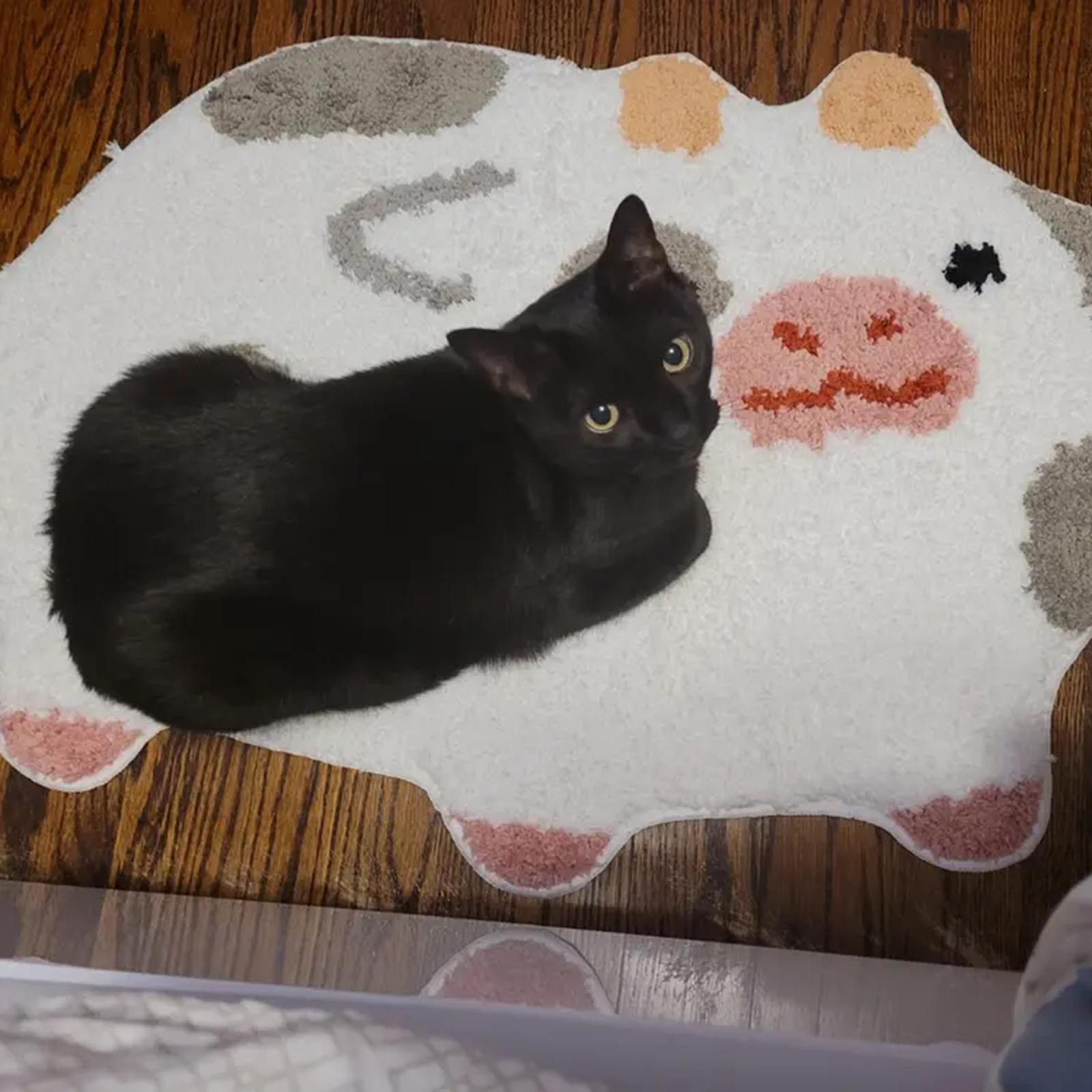 Carpet Cow Print Cute Bathroom Rugs Non Slip Soft Absorbent Bath Mat Washable Floor Rug Carpets Indoor Decoration for Living Room 230407