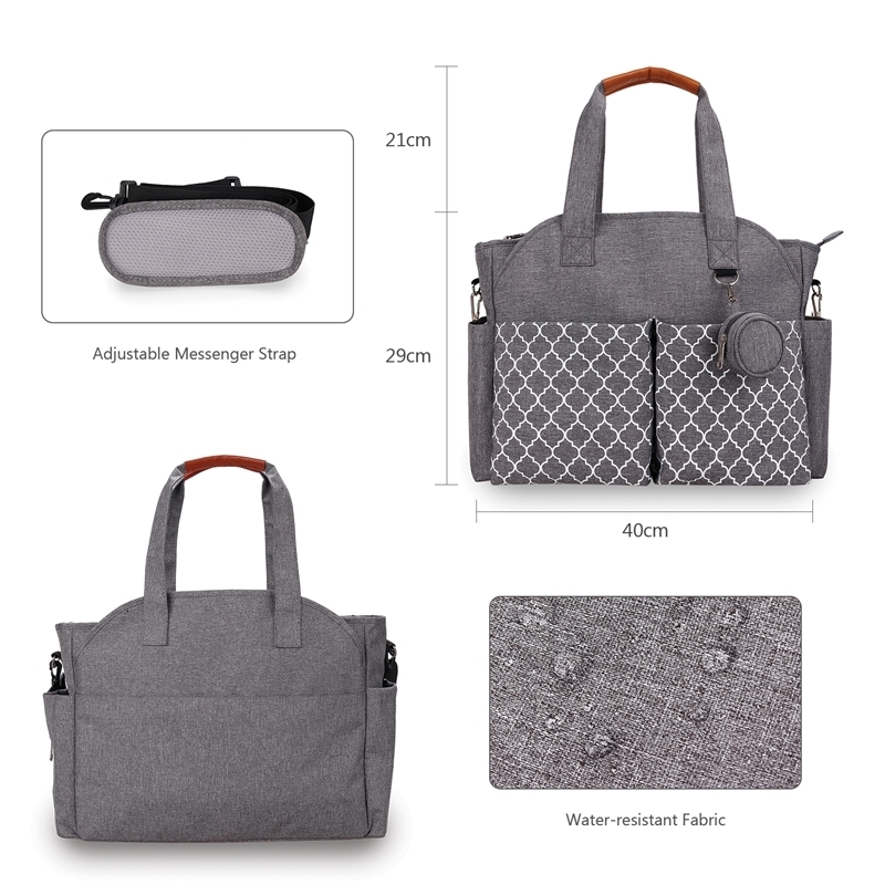 Diaper Bags Baby Nappy Changing Tote with Shoulder Strap Portable Waterproof and Large Capacity for Mommy bag 230406