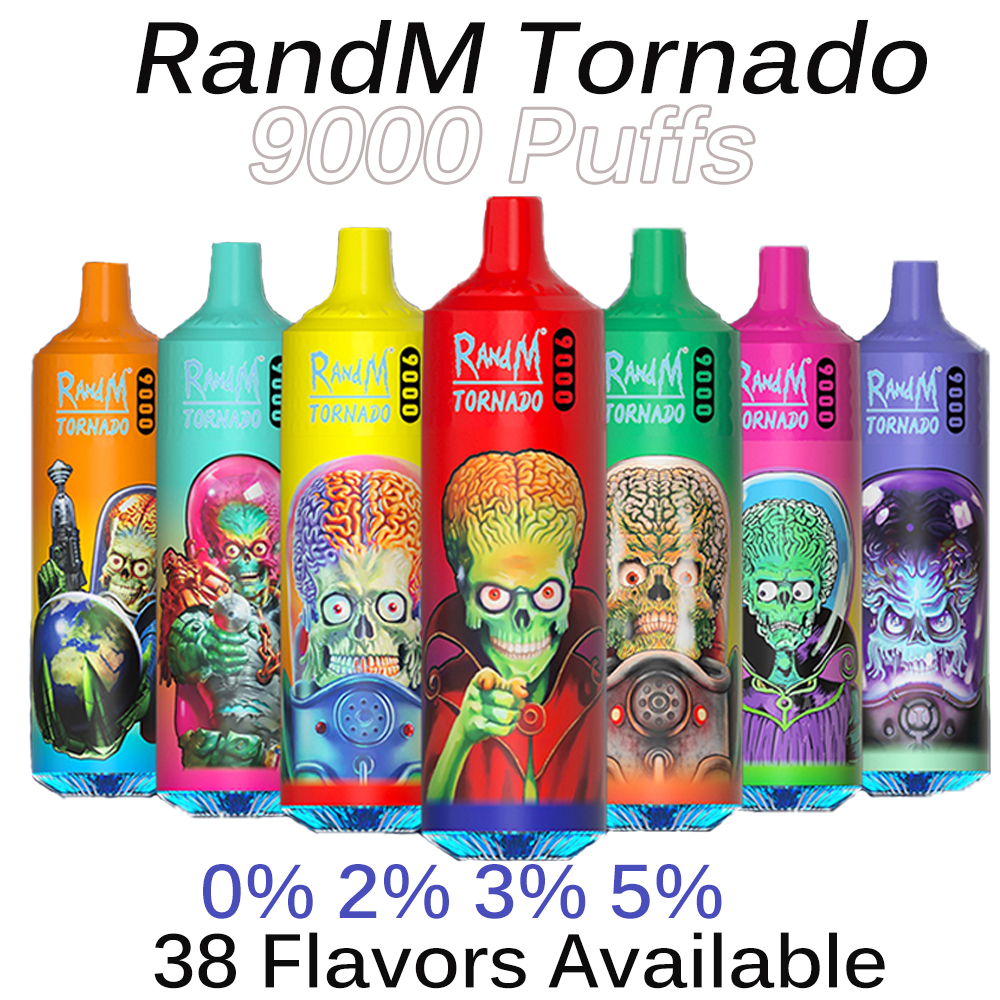 Original RandM Tornado 9000 Puffs E Cigarettes Disposable Vape 0% 3% 18ML Pod Mesh Coil Integrated 850mAh Rechargeable Battery 2% 5% 33 Flavors Available Pen
Original RandM Tornado 9000 Puffs E Cigarettes Disposable Vape 0% 3% 18ML Pod Mesh Coil Integrated 850mAh Rechargeable Battery 2% 5% 33 Flavors Available Pen