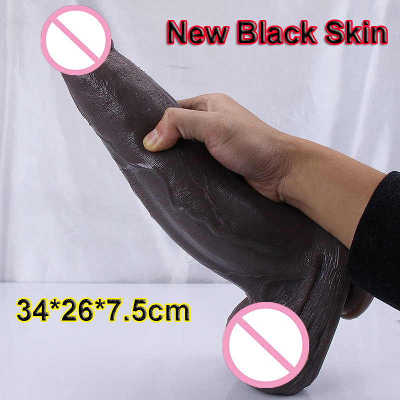Sexy Pyjamas 3Colors Skin Feeling Realistic Dildo Diant Soft Dig Penis Chastity Cock Suction Cup Anal Vagina Strapon Cheap Sex T