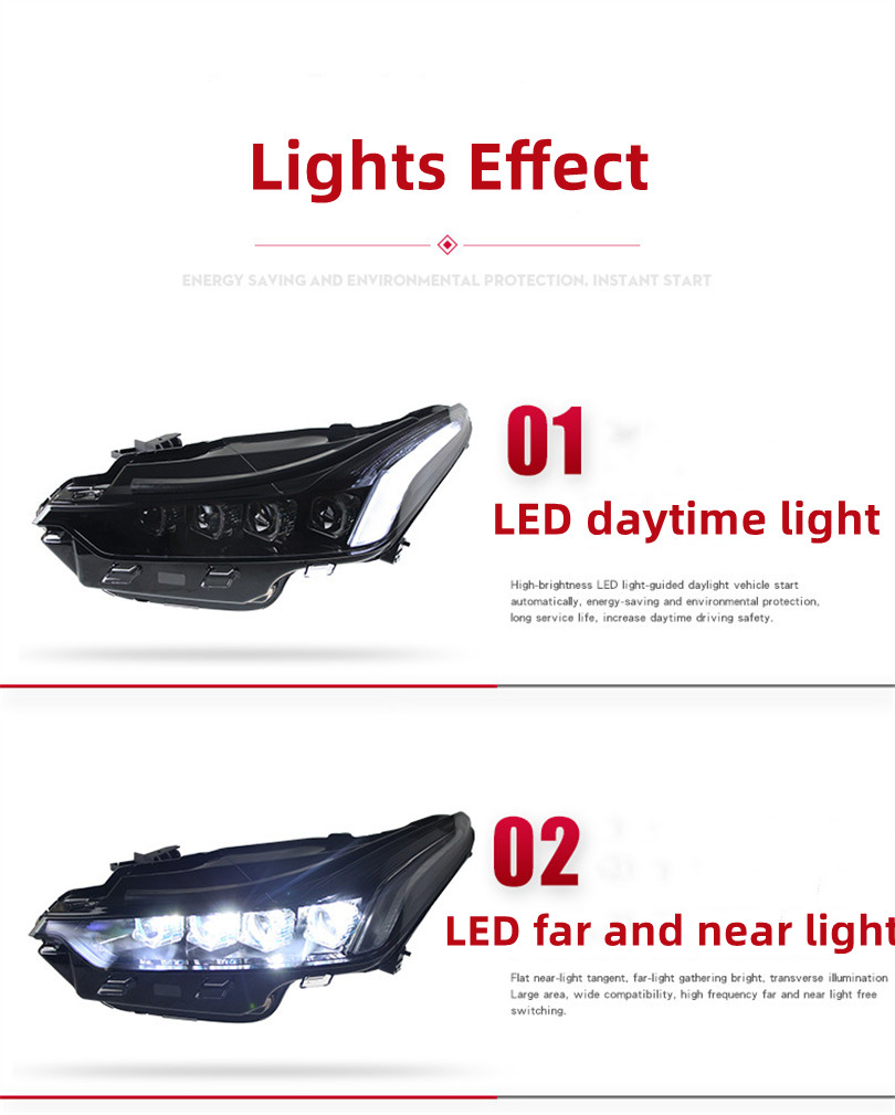 For Cadillac CT5 20 19-2023 Headlamp Assembly Modified With LED Crystal Lens Running Horse Daytime Running Light