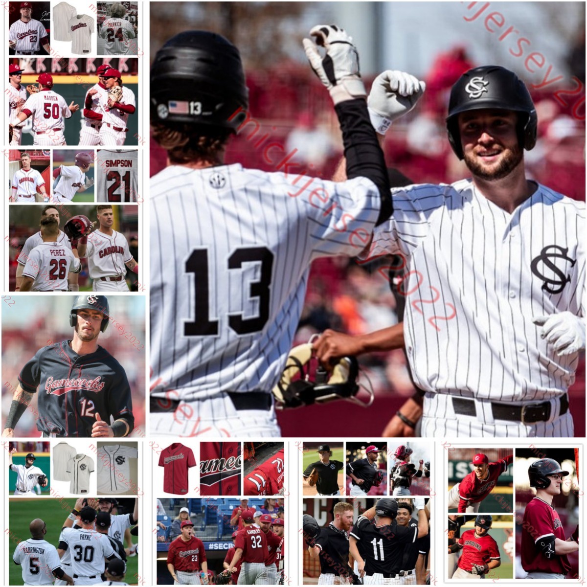 Wil Crowe South Carolina Gamecocks Baseball Jersey Clarke Schmidt James Hicks Jack Mahoney Eli Jones Custom Stitched Mens South Carolina Jerseys, White black pinstripe full button
Wil Crowe South Carolina Gamecocks Baseball Jersey Clarke Schmidt James Hicks Jack Mahoney Eli Jones Custom Stitched Mens South Carolina Jerseys, White black pinstripe full button