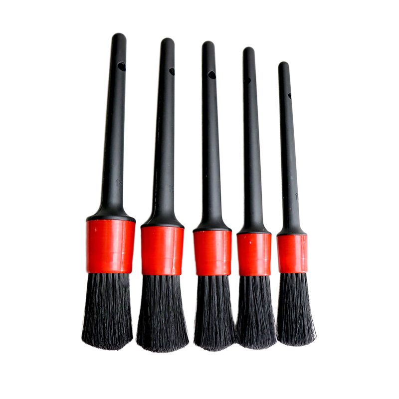 5pcs Car Detailing Brush Glass Cleaner Tool Auto Cleaning Car Cleaning Detailing Set Dashboard Air Outlet Clean Brush Tools Car Wash Accessories