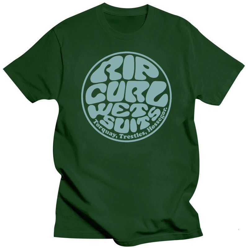 Mens TShirts Clothing Rip Tee Curl Wetty Land TShirt Charcoal Heather Unisex Size S3XL 230406