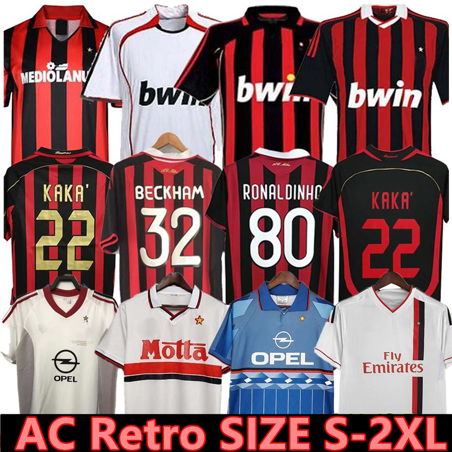 2002 03 Retro Soccer Jerseys Sweatshirt 1988 1990 1993 94 95 96 MILAN football shirt Gullit 04 05 06 07 Van Basten KAKA Inzaghi BECKHAM RON. ASSET Vintage Classics jersey, 2006 07 home
2002 03 Retro Soccer Jerseys Sweatshirt 1988 1990 1993 94 95 96 MILAN football shirt Gullit 04 05 06 07 Van Basten KAKA Inzaghi BECKHAM RON. ASSET Vintage Classics jersey, 2006 07 home