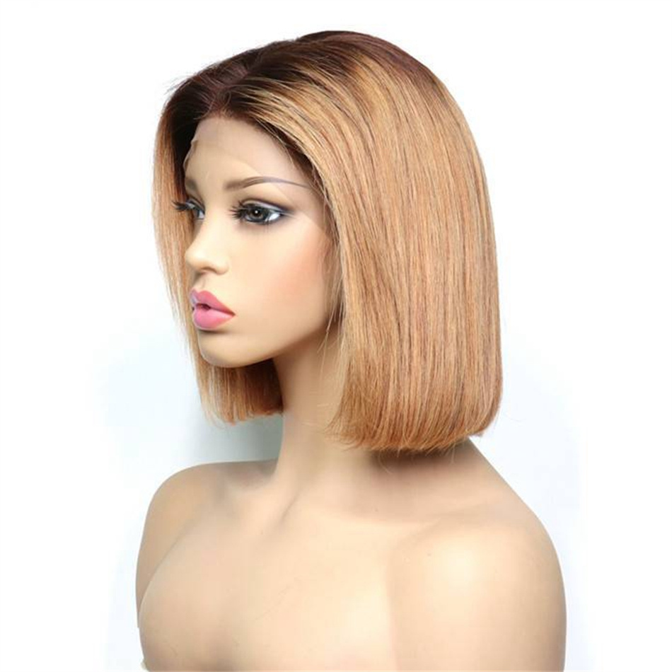 Ombre Color 4/27 Peruvian Straight Human Hair Bob Wig Honey Blonde Short 13x4 Lace Front Wigs
Ombre Color 4/27 Peruvian Straight Human Hair Bob Wig Honey Blonde Short 13x4 Lace Front Wigs