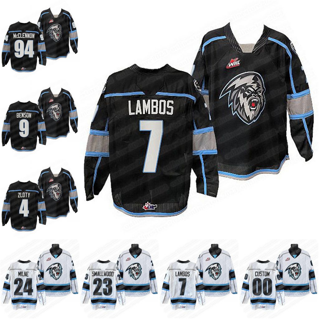 4 Benjamin Zloty WHL Maglia Da Hockey Winnipeg Conor Geekie Matthew Savoi Zacha…