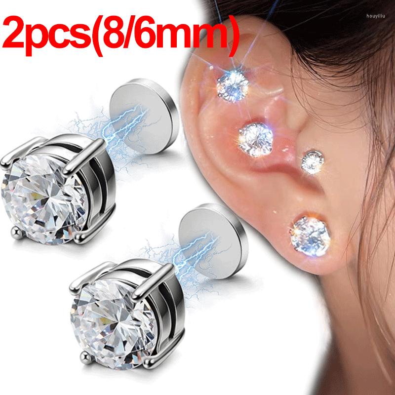 Stud Earrings Fashion Magnetic Earring Men Women Shining Magnet Ear Studs Zircon Stone Clip Non-piercing Jewelry Accessories
Stud Earrings Fashion Magnetic Earring Men Women Shining Magnet Ear Studs Zircon Stone Clip Non-piercing Jewelry Accessories