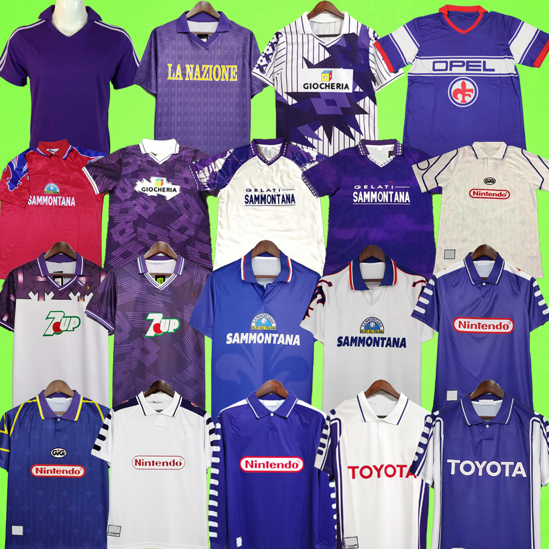 

Fiorentina Retro Soccer Jerseys 1979 1980 1984 1985 1989 1990 1991 1992 1993 1994 1995 1996 1997 1998 1999 2000 BATISTUTA #9 RUI COSTA 79 80 84 85 89 90 91 92 93 94 95 96 97 98 99, 99/00