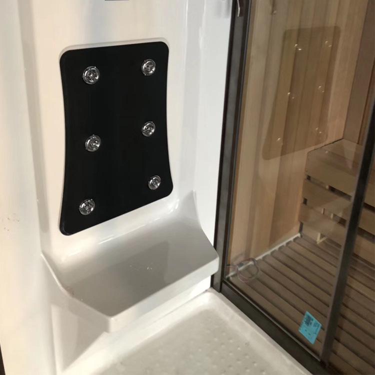 1700X1100X2150mm Dry u0026 Wet Steam Shower Enclosure Computer Control Combination Sauna Cabins LN111